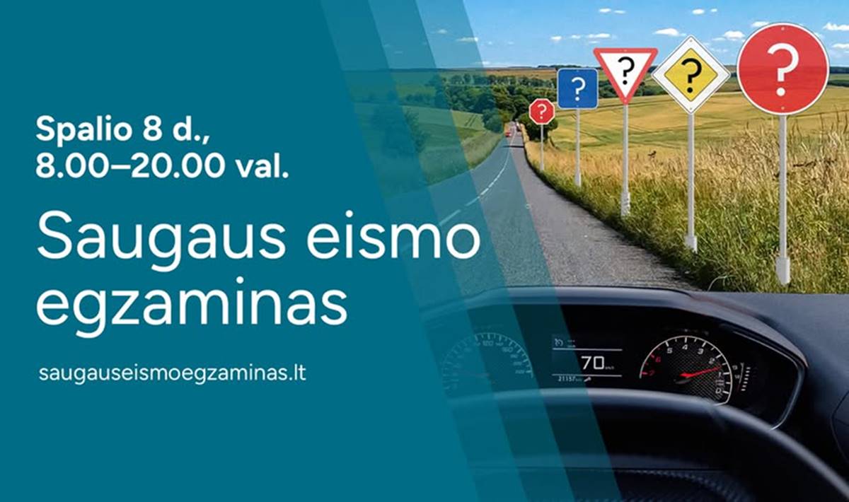 Saugaus eismo egzaminas.